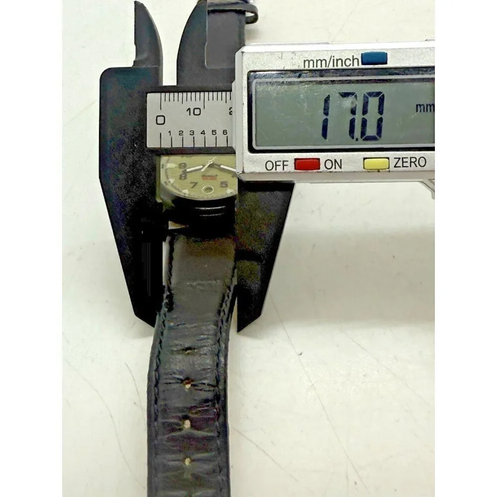 Timex Expedition Indiglo Men's Field Metal Watch Date Black Leather Band T47012
